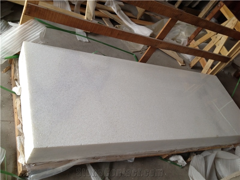 Sichuan Crystal White Marble Thick Tile