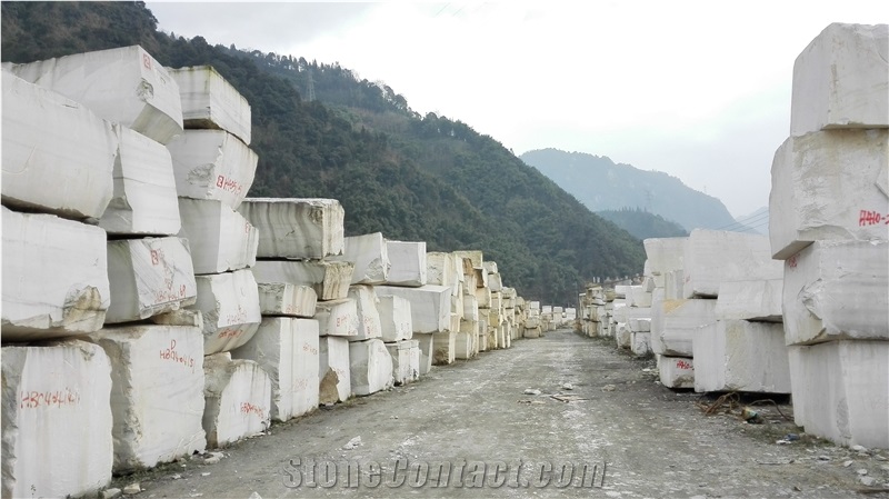 Sichuan White Marble Block