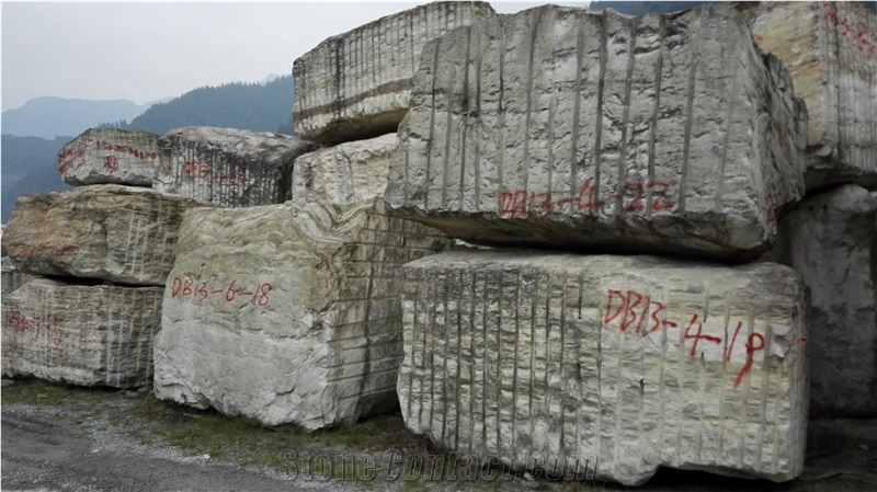 Sichuan White Marble Block