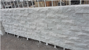 Sichuan White Split Marble Mushroom Stone