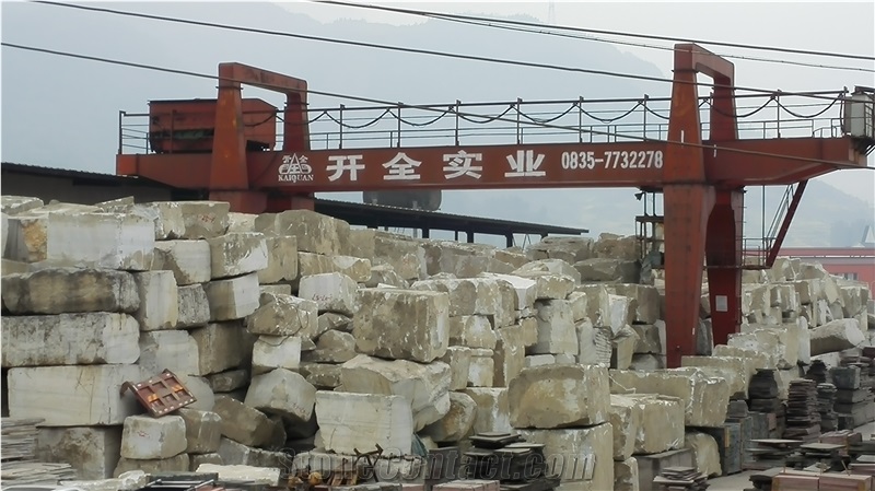 Yaan White Marble Block, China White Marble