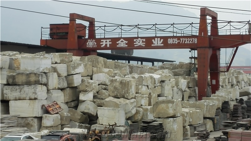 Yaan White Marble Block, China White Marble