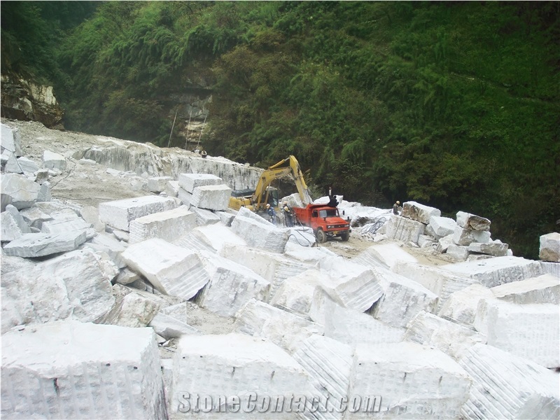 Yaan White Marble Block, China White Marble