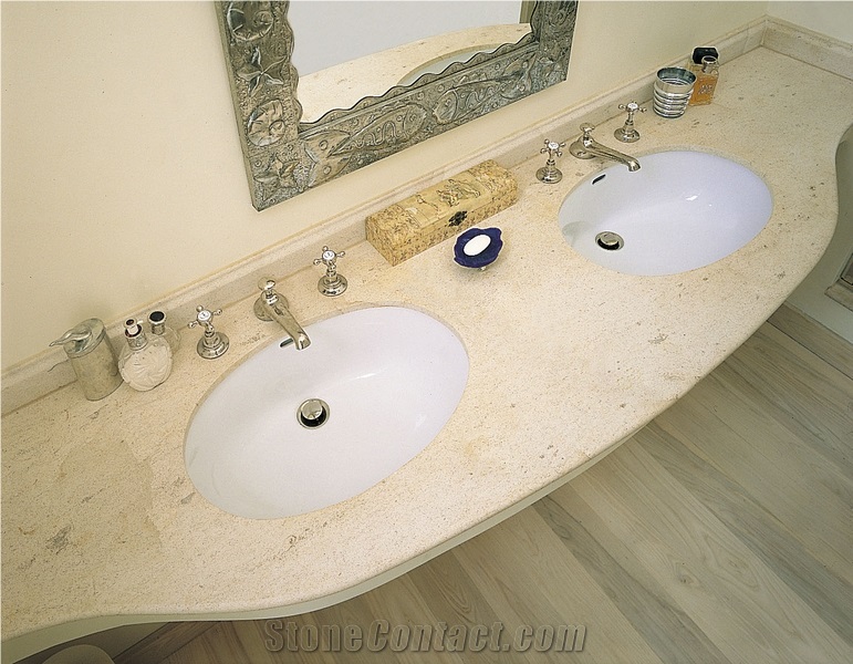 Bespoke Limestone Vanity Top