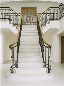 St Aubin Limestone Bespoke Staircase
