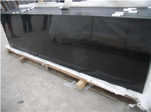 Flat Polished Edge Shanxi Black Granite Countertop & Vanity Tops Flat Polished Edge Shanxi Black Granite Countertop & Vanity Tops