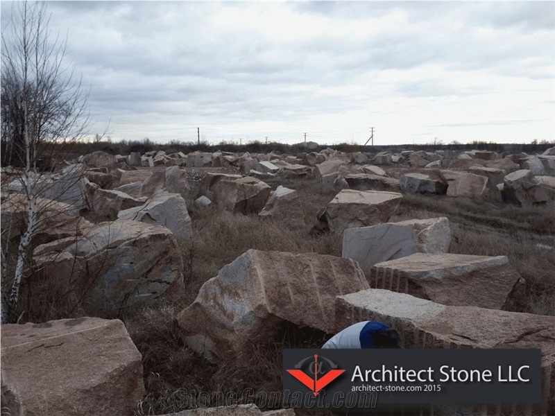 Maple Red Granite Blocks