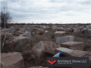 Maple Red Granite Blocks