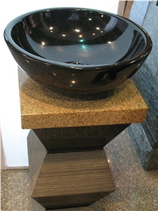 China Black Granite Round Sinks & Basins