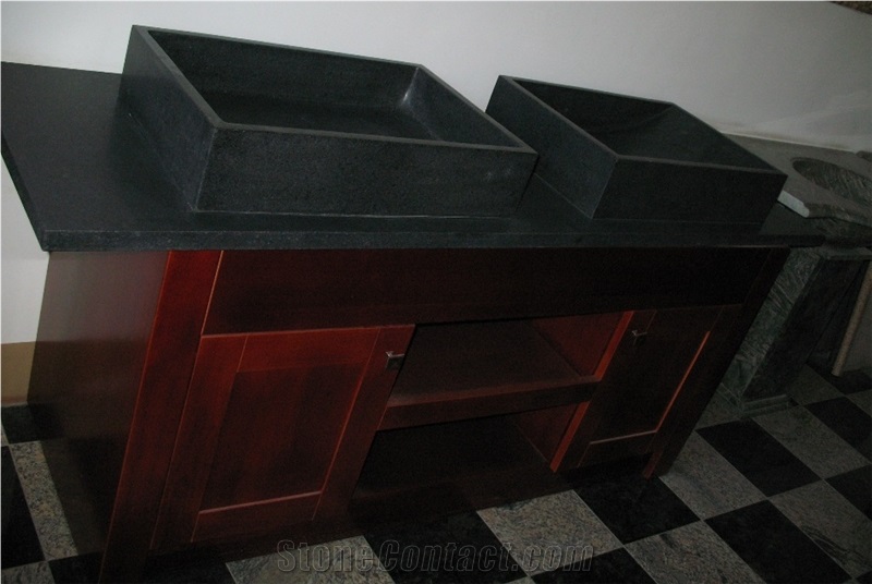 China Black Granite Round Sinks & Basins