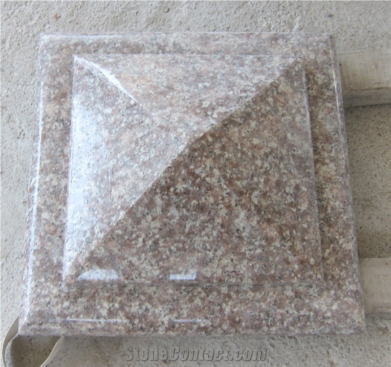 China Cheapst Pink Granite G687 Pier Caps