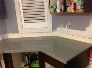 China Grey Man-Made Quartz Vanity Tops & Kitchen Tops