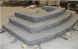 China Impala Black Granite Stairs & Steps, China Grey Granite Outdoor/Square Stairs