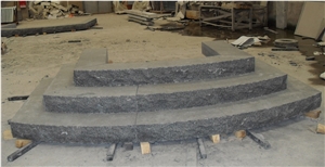 China Impala Black Granite Stairs & Steps, China Grey Granite Outdoor/Square Stairs