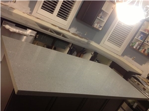China Light Grey Artificial Quartz Vanity Tops