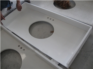China Manmade Super White Stone Bath Tops & Vanity Top China Manmade Super White Stone Bath Tops & Vanity Top