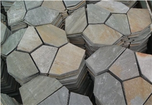 China Rusty Slate Flagstone for Floor Paving