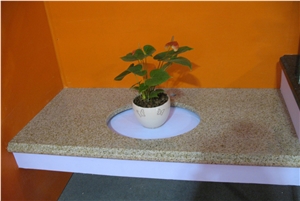 China Rusty Yellow Granite Bath Top & Vanity Top