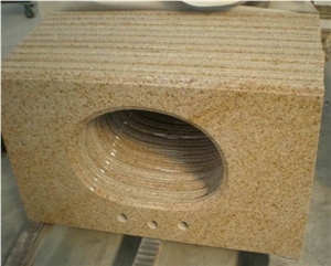 China Rusty Yellow Granite Bath Top & Vanity Top