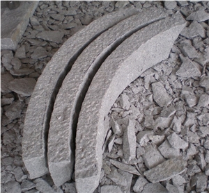 G602 Light Grey Granite Curved Kerbstone, China Ligt Grey Granite Kerbs
