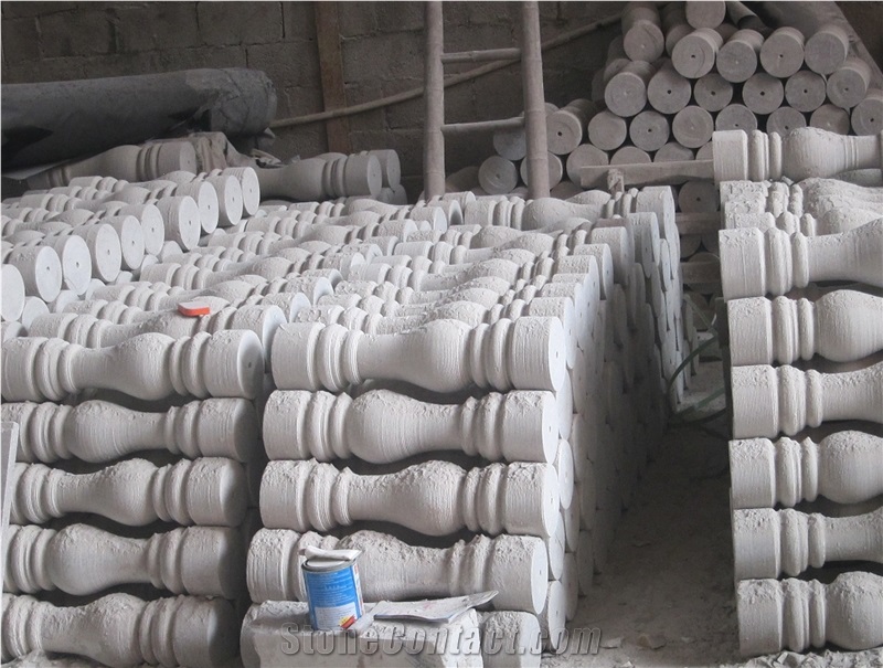 G636 China Rosa Beta Granite Balusters & Railings, China Cheapest Pink Granite Balustrades