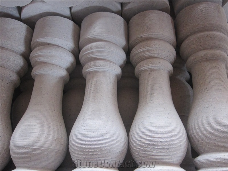 G636 China Rosa Beta Granite Balusters & Railings, China Cheapest Pink Granite Balustrades