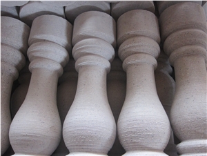 G636 China Rosa Beta Granite Balusters & Railings, China Cheapest Pink Granite Balustrades