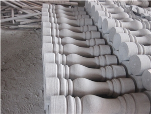 G636 China Rosa Beta Granite Balusters & Railings, China Cheapest Pink Granite Balustrades