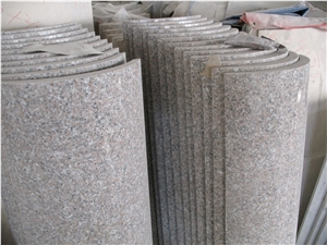 G636 China Rosa Beta Granite Polished Columns, China Pink Granite Column Tops and Bases