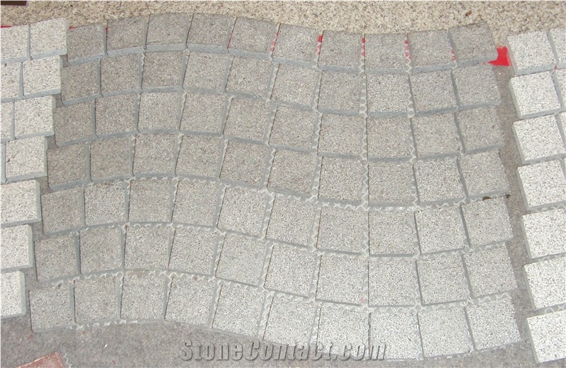 G654 Dark Grey Granite Irregular Paving Stone, China Grey Granite Flooring