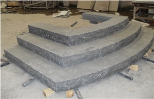 G654 Granite Dark Grey Granite Stairs & Steps, China Grey Granite Outdoor/Square Stairs