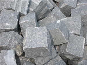G654 Granite Padang Dark Granite Cubes & Pavers, China Cheap Grey Granite