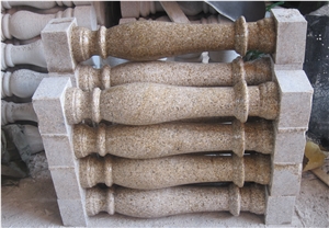 G682 Golden Yellow Granite Polished Baluster & Railing, China Yellow Granite Baluster