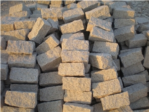 G682 Granite Sunset Gold Granite Pavers & Cube Stone, China Yellow Granite Pavers G682 Granite Sunset Gold Granite Pavers & Cube Stone, China Yellow Granite Pavers