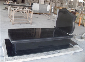 Hebei Black Granite Monument, China Absolute Black Granite Tombstone