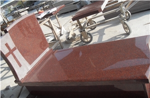 Imperial Red Granite Tombstone & Monument, Indian Red Granite Gravestone
