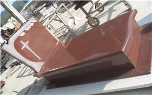 Imperial Red Granite Tombstone & Monument, Indian Red Granite Gravestone