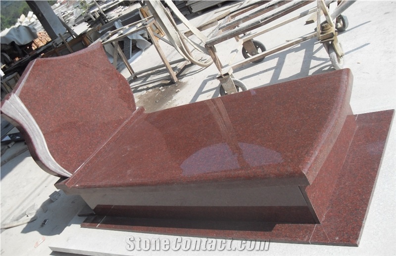 Imperial Red Granite Tombstone & Monument, Indian Red Granite Gravestone