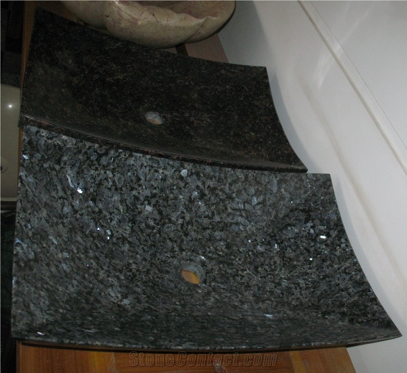 Labrador Azzurro Granite Basins & Bowls, Norway Blue Pearl Granite Sinks