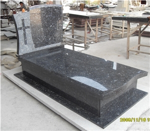 Labrador Blue Pearl Granite Tombstone, Norway Blue Granite Monument Labrador Blue Pearl Granite Tombstone, Norway Blue Granite Monument