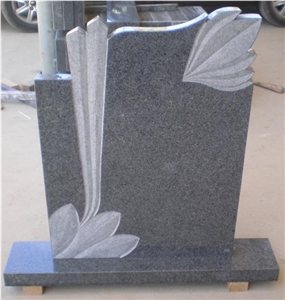 Padang Dark G654 Granite Headstones, China Dark Grey Granite Tombstone & Monument