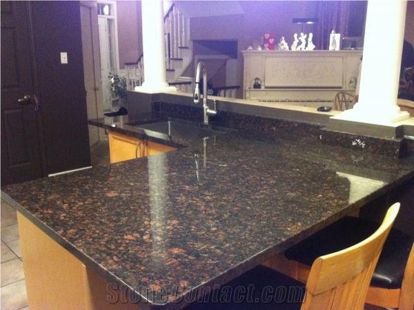 Tan Brown Granite Kitchen Countertops/Worktop, India Brown Granite Kitchentops