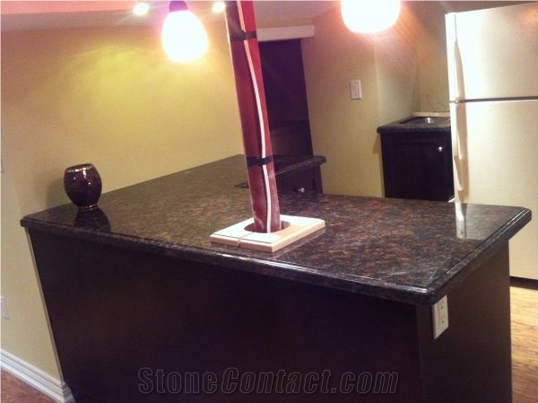 Tan Brown Granite Kitchen Countertops/Worktop, India Brown Granite Kitchentops