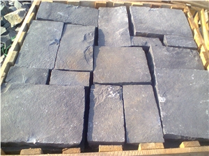 Black/ Grey Basalt - Handmade Cobbles