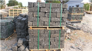 Natural Cleft Black Basalt Kerbstone