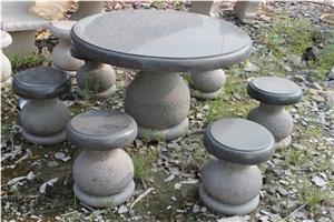 Vietnam Natural Basalt Stone for Table & Chair