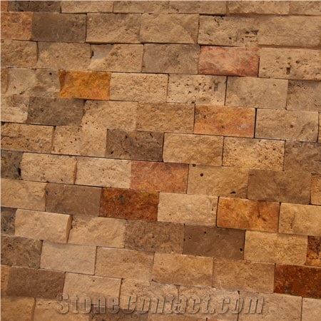 Split Travertine Wall Mosaic