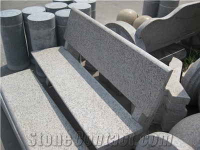 Grey Granite Garden Bench