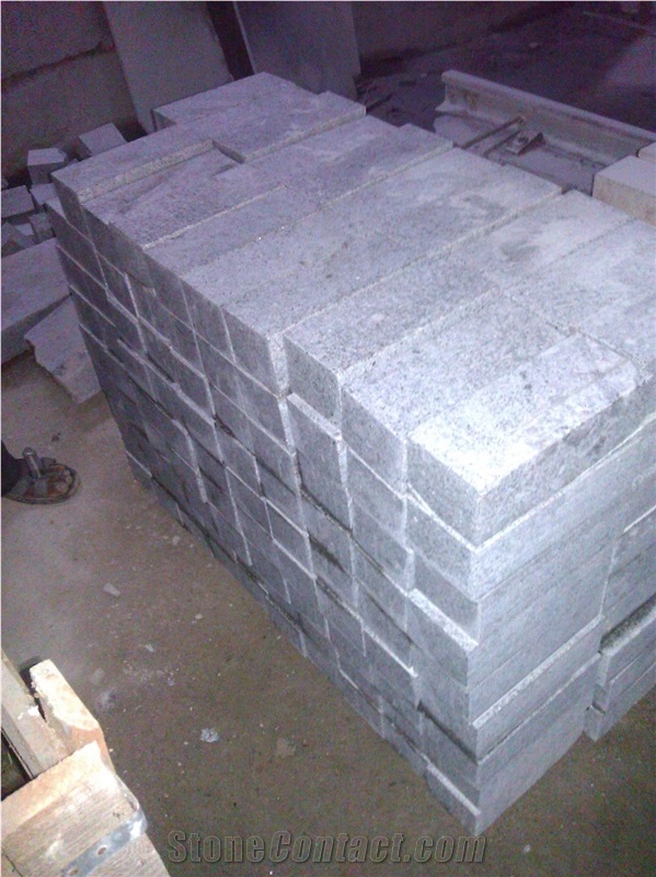 Grey Indian Cobble Stones, Cube Stones Granite