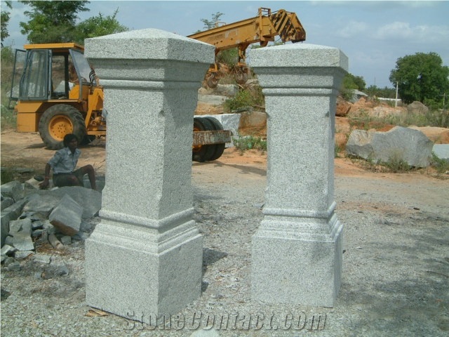 Grey Indian Cobble Stones, Cube Stones Granite